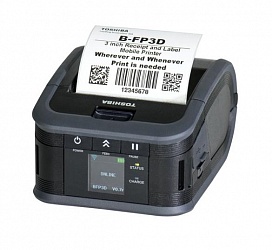 Мобильный принтер этикеток Toshiba B-FP3D, USB+Wi-Fi NFC
